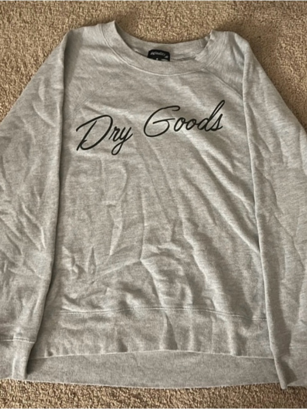 Dry Goods Women’s Light Gray Crewneck Sweatshirt